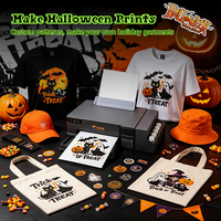 Imprimante DTF A4 Fcolor, petite taille, équipement de transfert thermique textile pour vêtements d'Halloween et projets DIY professionnels