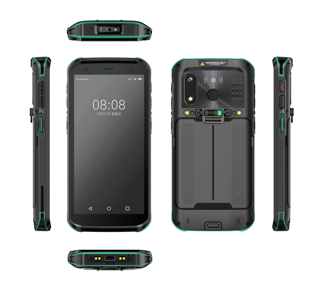 Rugged Android PDA 5.5 Inch Handheld Terminal 1D 2D Barcode Scanner 4G WiFi NFC Data Collector Inventory Warehouse Stock