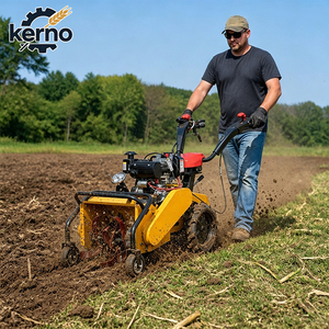 เครื่องพรวนดินเอนกประสงค์ขนาดเล็ก เครื่องยนต์ดีเซล/เบนซิน ยี่ห้อ Kerno สำหรับพรวนดิน ทำร่อง ปลูกพืช 2 แถว กว้าง 40-80 ซม. ประหยัดพลังงาน - Product Image 1
