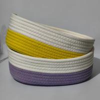 Panier de rangement ovale en tissu, style minimaliste, fourni directement par l'usine, pour l'organisation de la maison et le rangement de la chambre