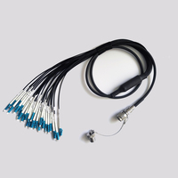 12/24 cœurs J599 câble à fibres optiques blindé connecteur SC cordon de raccordement tactique environnement Anti-sévère Applications de réseau extérieur