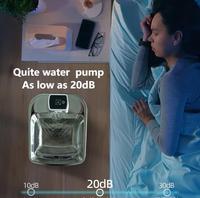 Distributeur d'eau portable pour animaux de compagnie en acier inoxydable 9L avec écran LCD, fonction automatique et longue durée de vie de la batterie