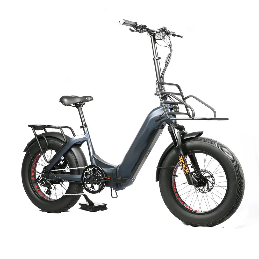 Bicicleta eléctrica de moda, ebike de neumáticos gruesos, ebike plegable CE, gran potencia y batería, bicicleta eléctrica de neumáticos gruesos