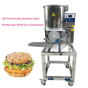 Automatic Fish Burger Patty Meat production line Beef maker Chicken neggets forming hamburger making machine