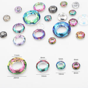 Qiao cristal verre ange anneaux Nail Art diamant décoration pour délicat charmant mode bijoux noël ornement pendentif - Product Image 3