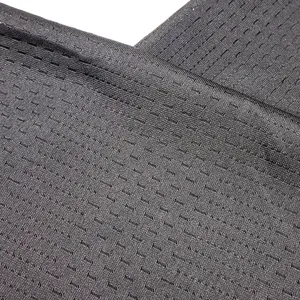 dry wicking soft sports polyester stretch knit breathable spandex hole mesh fabric for basketball jersey and shirt