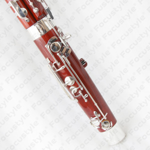 <span class=keywords><strong>Basson</strong></span> en érable avec clés argentées, tonalité Do, en promotion avec étui et accessoires OEM - Product Image 4