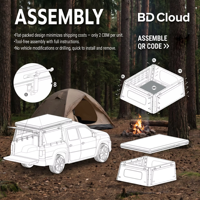 Camping-car amovible étanche pour pick-up avec cuisine, vente en gros directe usine