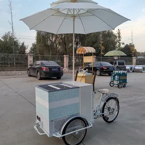 Klassisches Eis fahrrad Fast Food Trailer Truck Dreirad