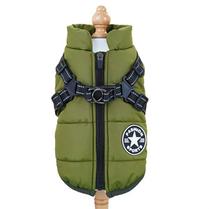 Cross-border Thickened Warm Cotton <strong>Coats</strong> for <strong>Dogs</strong> Cats Winter Chest <strong>Harness</strong> cat Cotton Vests Reflective Protective Features - Product Image 6