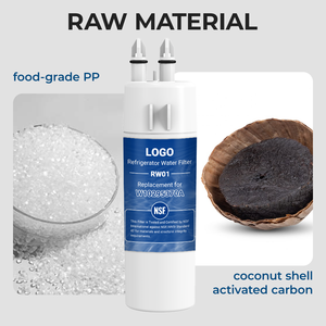 Filtre à eau pour réfrigérateur RW01, remplacement pour W10295370A, type charbon actif, plastique, installation facile - Product Image 4