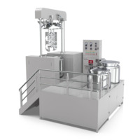 Mélangeur émulsifiant sous vide à double cylindre hydraulique personnalisable réservoir de mélange à double enveloppe