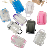 Boîte à bonbons rectangulaire en plastique PS transparent écologique, design mini-valise, pour mariage, baby shower, contenant alimentaire, dessert, UV