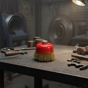 แปรงลวดลูกฟูก M14 เหล็กกล้า 12500 Giri Min สำหรับขัดโลหะ - Product Image 3