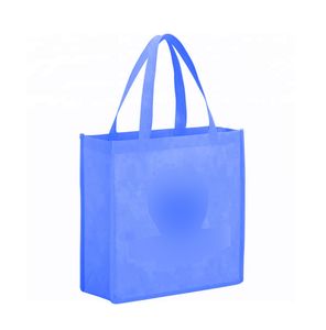 Sac de shopping en tissu tissé PP portable, logo personnalisé imprimé, sac réutilisable imperméable pour un usage quotidien - Product Image 4