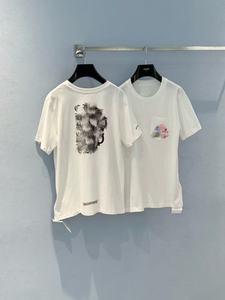 Camiseta Unisex Blanca 100% Algodón 240g con Estampado Gótico de Cruz y Letras, Diseño en Blanco, Estilo Vintage Streetwear, Dropshipping - Product Image 1