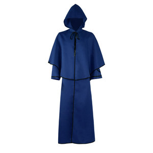 Cape à capuche médiévale unisexe pour Halloween, carnaval, moine, <span class=keywords><strong>vampire</strong></span>, gothique, Renaissance, cosplay, fête, prêtre, chevalier - Product Image 5
