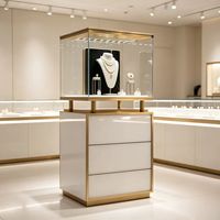 Vitrine à bijoux GZowin avec éclairage LED, robuste et légère, écologique, recyclable, étanche, design personnalisable, portable