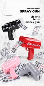 Nuevos Juguetes, Divertido Cañón de Dinero Falso, Lanza Billetes con Efecto Brillante, Pistola de Dinero Personalizable con Logotipo para Bodas y Fiestas - Product Image 2