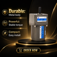 Moteur à induction monophasé à arbre creux peu encombrant 220V 6W-25W 1-30 tr/min rapport de réduction 3-200 pour la rénovation d'équipements