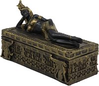 La belle reine de l'Égypte ancienne Cleo Patla Boîte à bijoux décorative Petite statue Déesse Isis