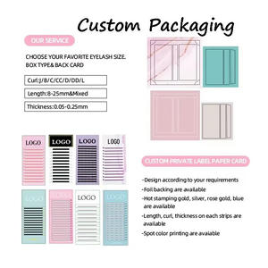 Extensions de cils individuels Clover Lashes effet 3D en forme de W croisé 0,07 mm Clover <span class=keywords><strong>Sandwich</strong></span> 3 Fans - Product Image 5