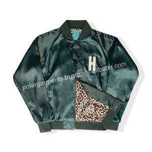 OEM Custom Wholesale Plus Size Fashionable Satin Jackets <b>Stretchy</b> Comfort Fit Vibrant Colors & Custom Packaging - Product Image 1