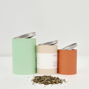 Tubes en papier biodégradables et recyclables de qualité alimentaire Hannpack pour café et thé, taille et logo personnalisables, emballage cylindrique compostable - Product Image 3