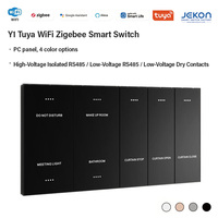 Interruttore a Muro Intelligente con Filo Neutro WiFi Zigbee Alta/Bassa Tensione RS485 V0 PC 4 Colori Controllo Vocale Tuya APP Alexa Google