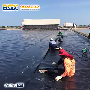 Geomembran HDPE Pelapis Kolam Budidaya Ikan Udang 2mm 1mm 1.5mm PVC EPDM Ramah Lingkungan Pelapis Bendungan Danau Buatan Tambak Sampah - Product Image 5