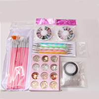Nail Art Outils Set 15 Dessin Dotting Pens Feuille Décorations Forage Plateau Strass Fil Crayons pour Manucure Accessoires