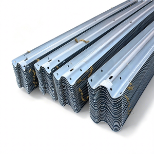 Barrera de Seguridad para Puentes de Doble Onda Galvanizada en Caliente, Clasificación H2W3, Poste en Forma de H, Estándar de Exportación, Poste en Z, Barrera con Rodillos, Aprobado Q345 - Product Image 1