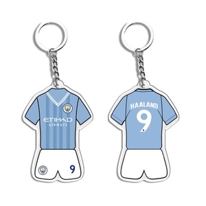 Souvenirs de football pour les fans de <span class=keywords><strong>Ronaldo</strong></span> et Neymar, cadeaux sportifs, porte-clés et pendentifs en acrylique personnalisables avec logo imprimé - Product Image 3