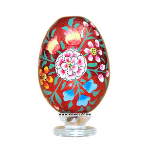 Glitter <b>Flower</b> Theme Hand Painted Wooden Easter Eggs Decorative Spring <b>Ornaments</b> for Table Centerpieces, Display, or Gifting - Product Image 3