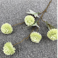 Boule de fleurs artificielles en soie en forme de chrysanthème, ornement de pétales pour la décoration de mariage et de la maison