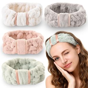 Bandeau de maquillage en microfibre, serviette faciale personnalisée, spa, nœud papillon, accessoires pour cheveux de fille, bandeau pour femmes, vente en gros - Product Image 1