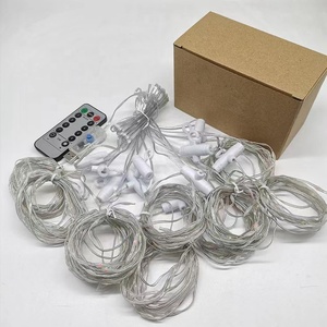 Guirlande lumineuse pour fenêtre Twinkle 300 LED, décorations de <span class=keywords><strong>Noël</strong></span> pour la maison, lumières de <span class=keywords><strong>Noël</strong></span> extérieures, matériau PVC, étanche IP44 - Product Image 6