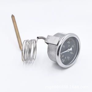 Termómetro Capilar de Acero Inoxidable 0-500°C con Esfera Redonda, Medidor de Temperatura para Horno de Pizza, Sensor de Aleación de Cobre y Plata - Product Image 3