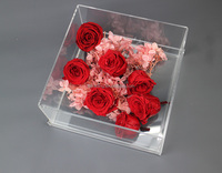Boîte cadeau de fête des mères pour Pack Transparent carré rond luxe demoiselle d'honneur décoration de Noël acrylique plexiglas boîte cadeau personnalisée