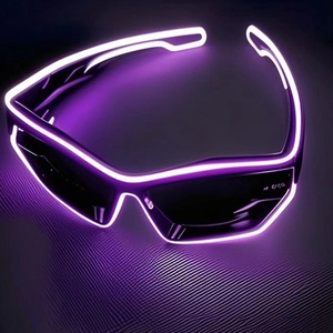 Gafas de sol LED creativas Neon EL Wire Gafas de fiesta luminosas chinas Halloween Pascua Navidad Decoraciones de Graduación - Product Image 5