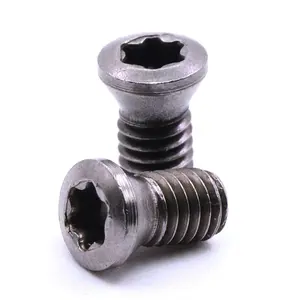 Tige de coupe vis durcissement CNC tête de lame de fraisage M2 M2.2 M2.5 M3 M3.5 4/5U forage fleur de prunier outil vis Torx