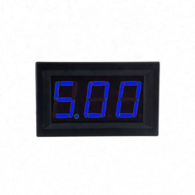 Elektrisch Instrument Dc 0 ~ 100V Mini Spanningsmeters Led Voltmeter Blauwe Kleur