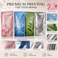Pochette pour masque facial avec logo personnalisé, pochette à bec verseur, emballage cosmétique, résistant à l'humidité, durable pour masque facial et produits de beauté