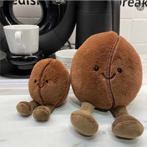 Direto da fábrica personalizado macio confortável simulado Coffee Bean <span class=keywords><strong>Plush</strong></span> <span class=keywords><strong>Toy</strong></span> para Stress Relief e Bedtime Companion - Product Image 2
