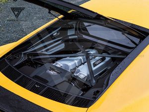 Couvre-moteur en fibre de carbone sèche pour <span class=keywords><strong>Audi</strong></span> <span class=keywords><strong>R8</strong></span> V10 <span class=keywords><strong>Plus</strong></span> - Product Image 5