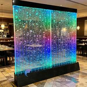 Panel de Pared con Burbujas de Agua LED Personalizado, Fuente de Agua Interior, Separador de Ambientes para Decoración de Sala de Estar - Product Image 4