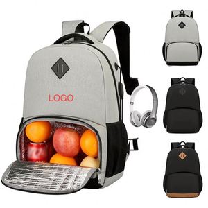 Multifunctional Outdoor Travel Picnic Food Lunch Bag Insulated Daypack With USB Waterproof Cooler <b>Backpack</b> With Logo - Product Image 1