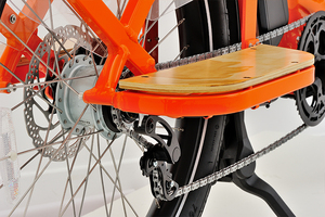 24 \ "x3.0 \" tốc độ cao điện hàng hóa xe đạp trung tâm 48V lithium pin phản quang dòng 2 Ghế em bé trung tâm 48V pin lithium - Product Image 4