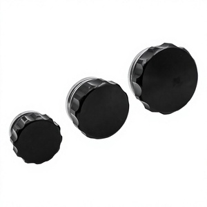 Tapa de Tanque de Combustible RACING de Aleación de Aluminio de 1, 1.5 y 2 Pulgadas, Negra y Plateada, Accesorios Modificados para Automóviles - Product Image 4