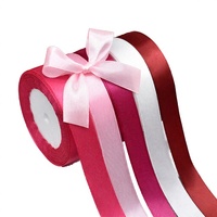 Ruban en polyester de 10 mm, couleurs unies, 100 yards, vente chaude, prix bas, rubans cadeaux écologiques personnalisés pour anniversaire, vente en gros